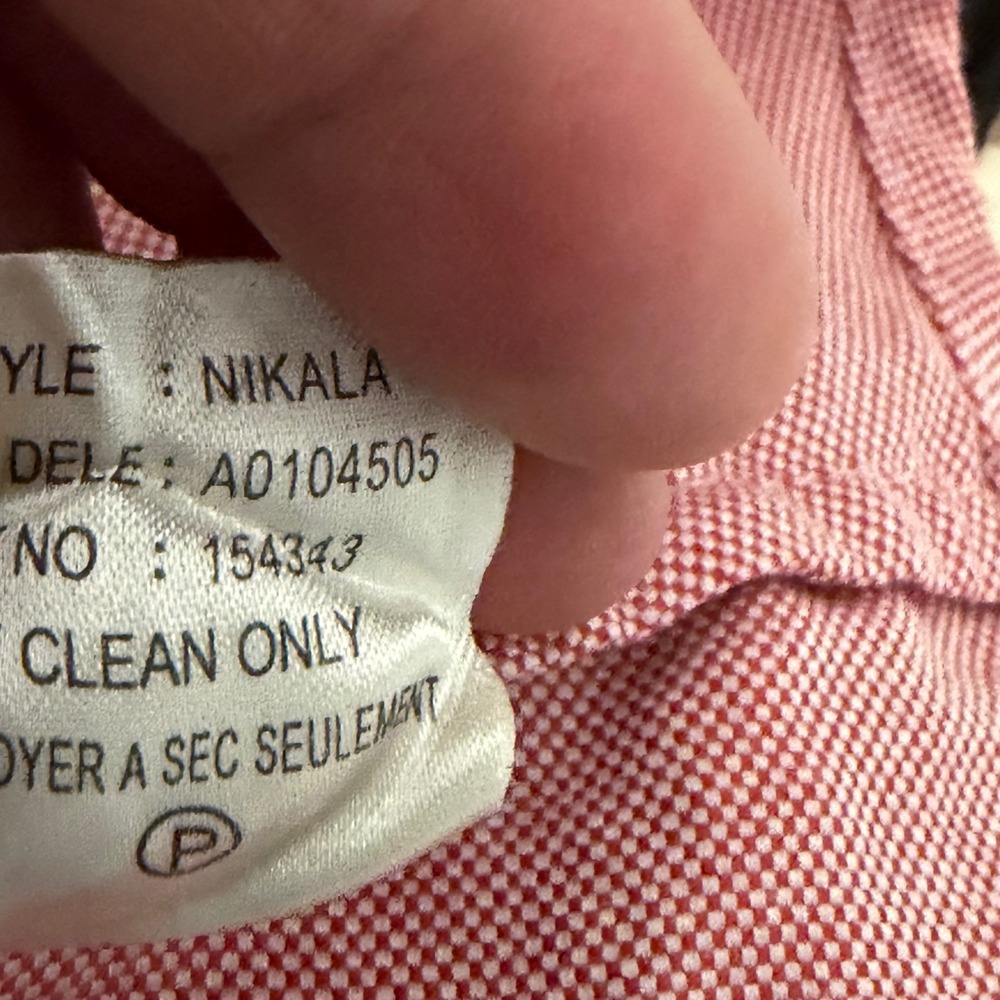 Theory Nikala Pink Oxford Cotton Button Down Shirt Womens Medium A0104505 - Picture 6 of 6